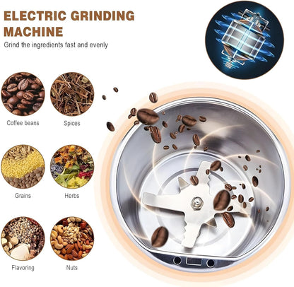 QuickGrind™ - Portable Stainless Steel Mini Mixer Grinder for Kitchen, Home (🔥Limited Stock🔥)