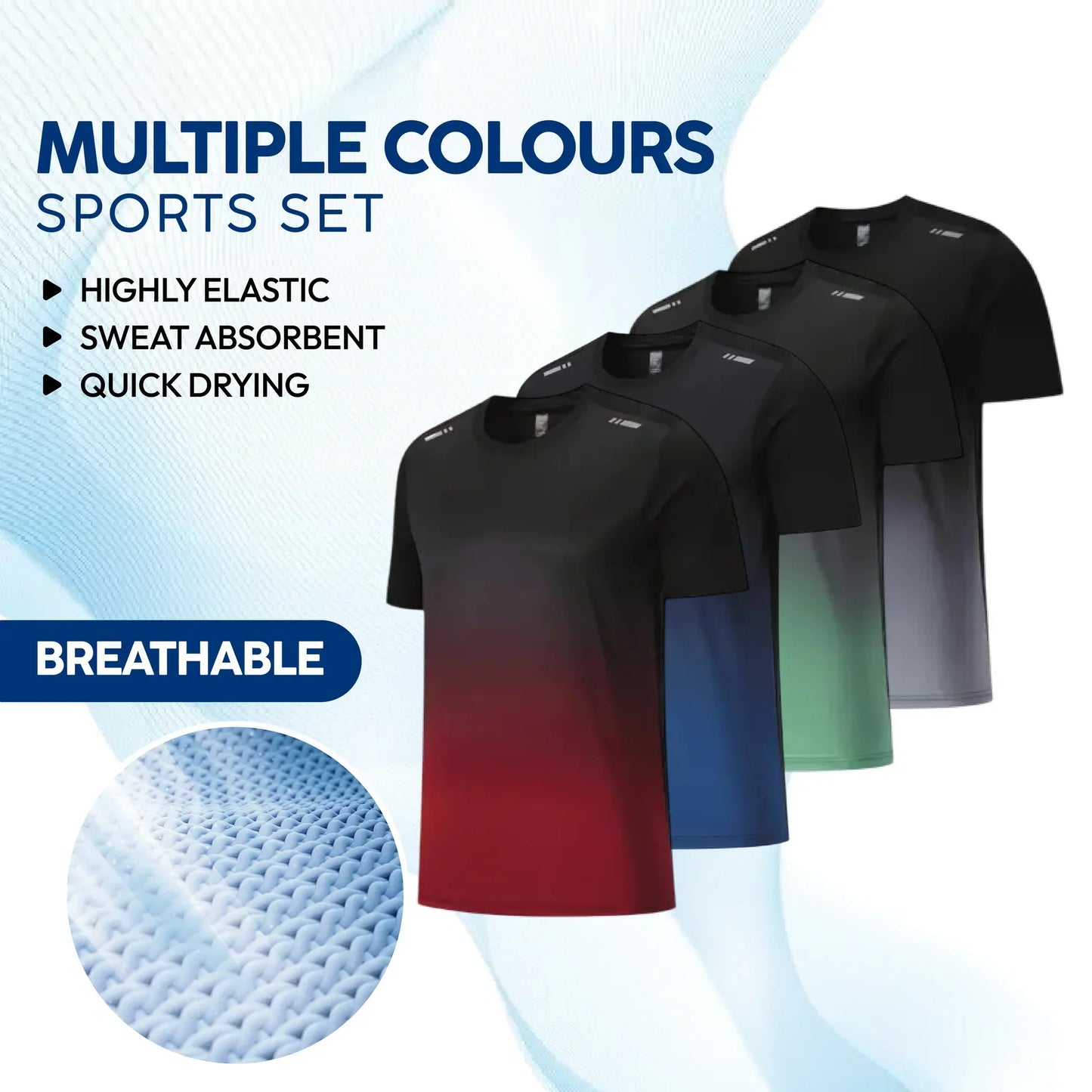Men's Outdoor Sports Quick-Drying Breathable 2-Piece Combo Set 🏃‍♂️👕 (Get Shorts Free🔥)